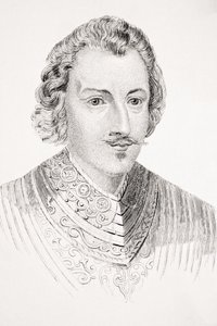 Sir Philip Sidney, ilustração de "Old England&39;s Worthies" de Lord Brougham, publicado em 1880 de English School